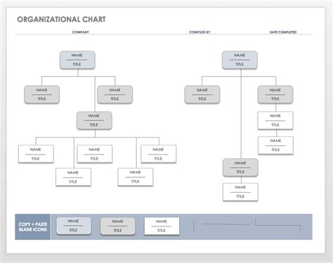 organizational chart template word